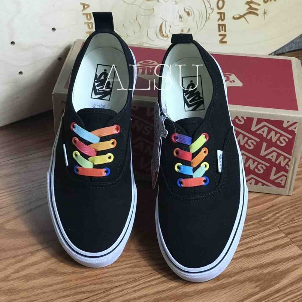 VANS Authentic Rainbow Shine Black Kid’s AUTHENTIC - Picture 7 of 8